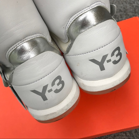 Y-3 adidas shizuka high top leather sneakers by yohji yamamoto - Picture 6 of 8